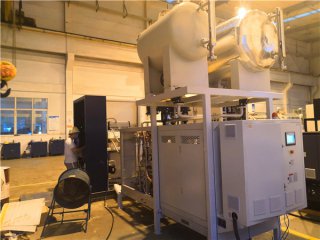 導熱油電加熱器安裝，「歐能」導熱油爐廠家現(xiàn)場指導